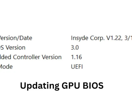 Updating GPU BIOS